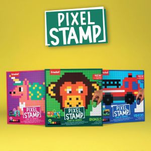 Pixel Stamp Tiere, Fahrzeuge und Fabelwesen