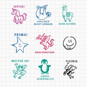 Motivationsstempel Abdrucke