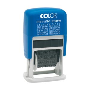 Colop Mini-Info Dater S 120/W Wortbanddrehstempel