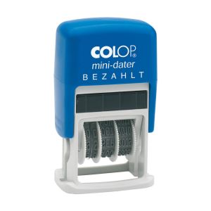 Colop Mini Dater S 160/L Stempel mit Datum und Text Bezahlt