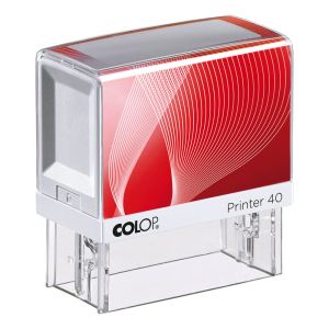 Colop Printer 40 weiß-rot