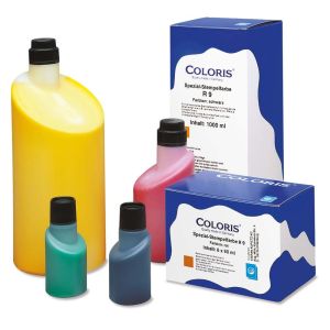 Coloris Stempelfarbe R9 in verschiedenen Gebinden