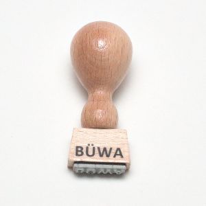 Holzstempel BÜWA für Warensendung und Büchersendung