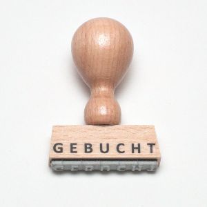 Gebucht Stempel mit Holzgriff 