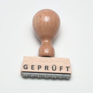 Stempel geprüft zur Freigabe