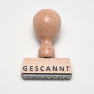 Holzstempel Gescannt