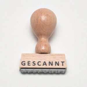 Holzstempel Gescannt