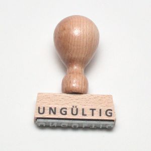 Stempel ungültig