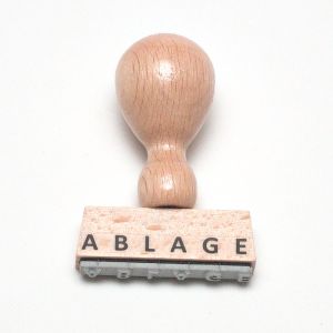 Holzstempel Ablage