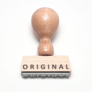 Stempel Original mit Holzgriff