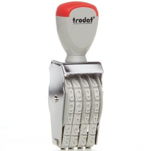 Trodat Ziffernstempel groß Classic 15124 - 4 Stellen, 12 mm Ziffernhöhe
