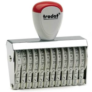 Trodat Classic 15512 Zahlenstempel 12-stellig mit 5 mm Schrifthöhe