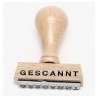 Stempel "Gescannt"