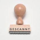 Holzstempel Gescannt
