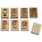 Belobigungsstempel für Lehrer aus Holz